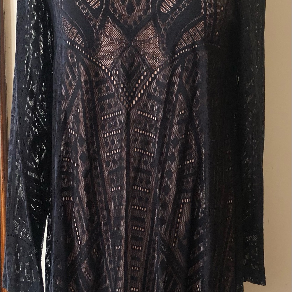 BCBGMaxAzria Black Lace Dress
